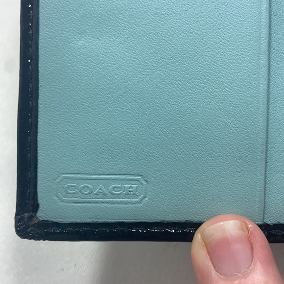 Authentic Coach Soho Signature Black Bi-Fold Buckle Wallet - Picture 7 of 16